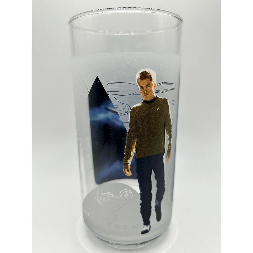 Star Trek Captain Kirk Chris Pine Collectable Movie Promotion Glass 6